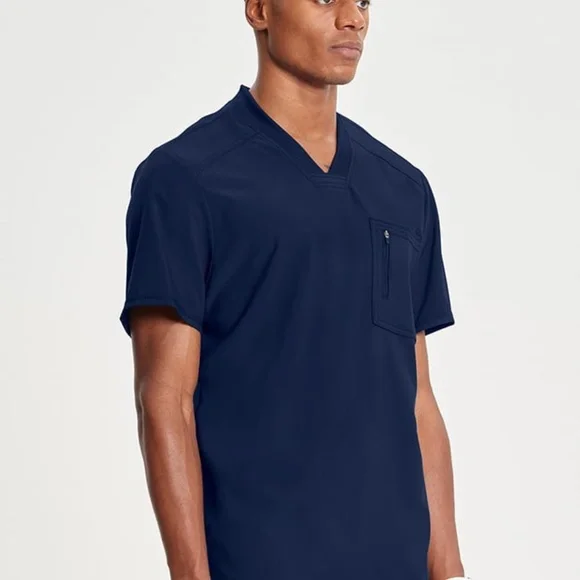 Cherokee Infinity Navy Scrub Top & Jogger Bottom Set - Picture 8 of 11